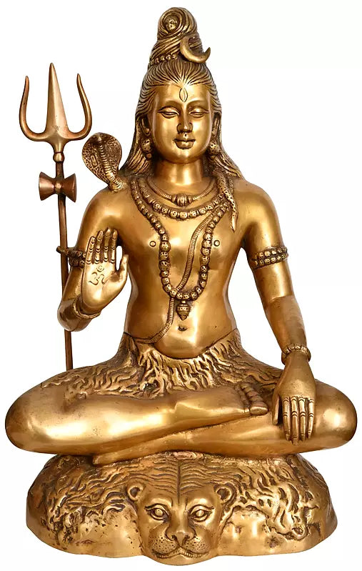 Brassaura® Brass Shiva Statue | Height 23 Inches & Weight 15.30 kg