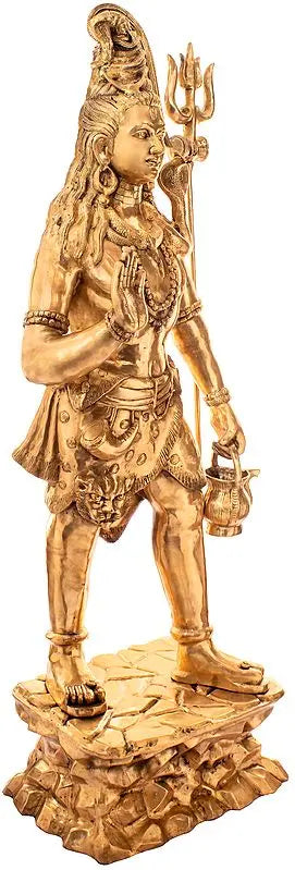 Brassaura® Brass Shiva Statue | Height 78.9 Inches & Weight 156.30 kg