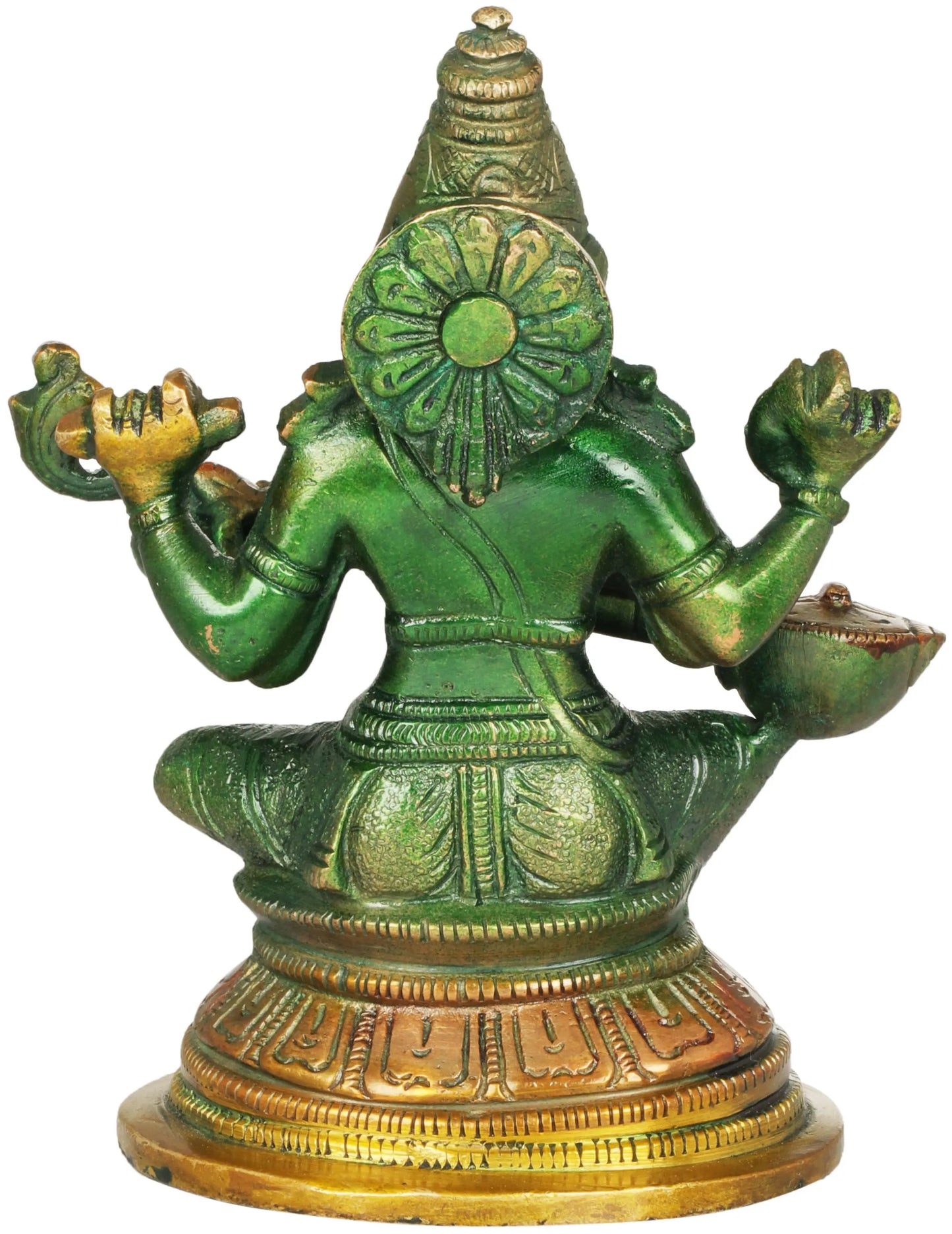 Brassaura® Brass Saraswati Statue | Height 5.12 Inches & Weight 0.88 kg