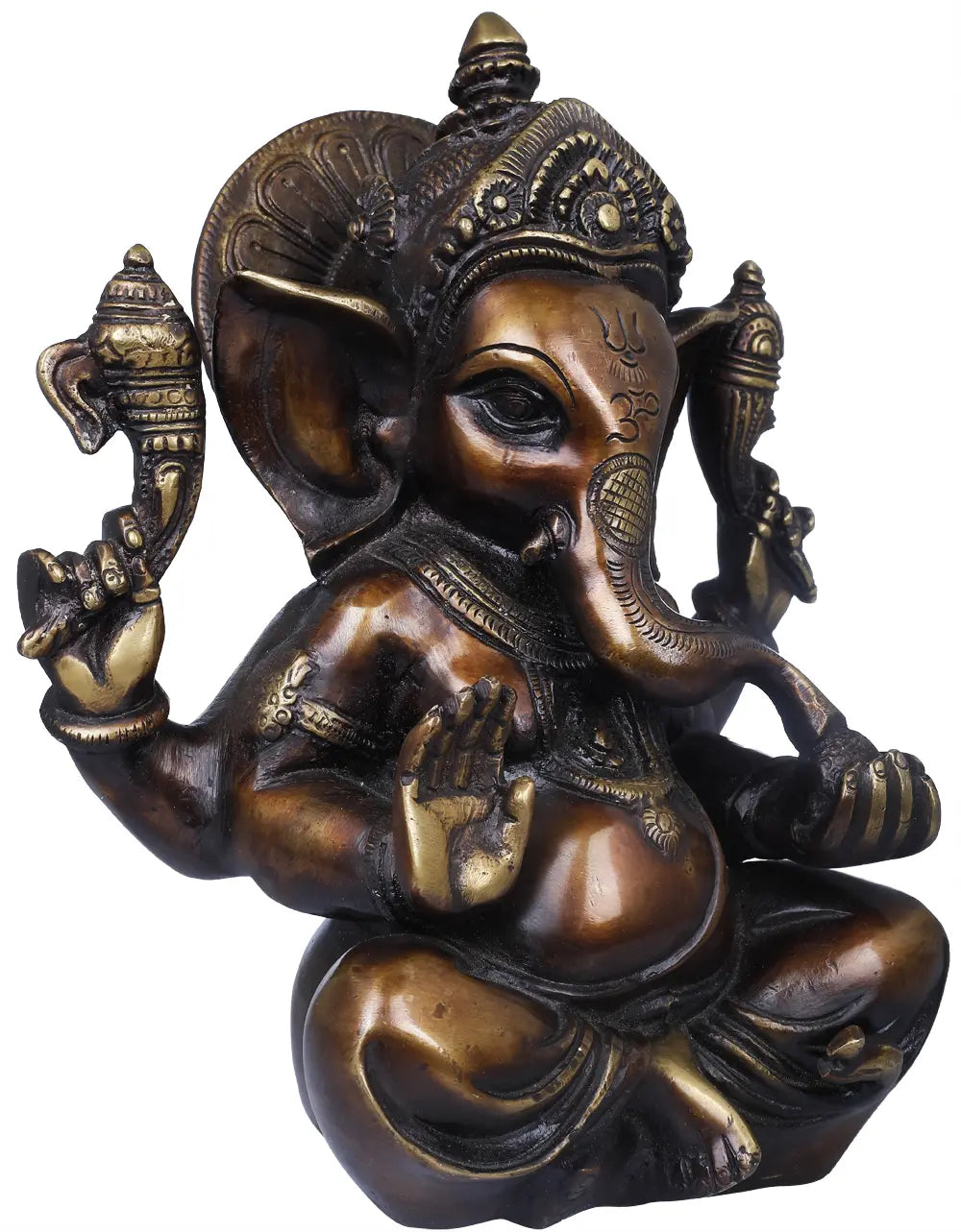 Brassaura® Brass Idol | Pure Brass | Height 8.3 Inches & Weight 3 kgs