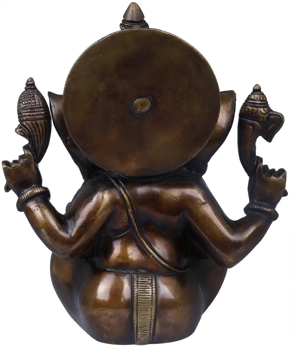 Brassaura® Brass Idol | Pure Brass | Height 8.3 Inches & Weight 3 kgs