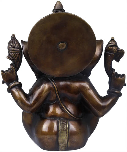 Brassaura® Brass Idol | Pure Brass | Height 8.3 Inches & Weight 3 kgs