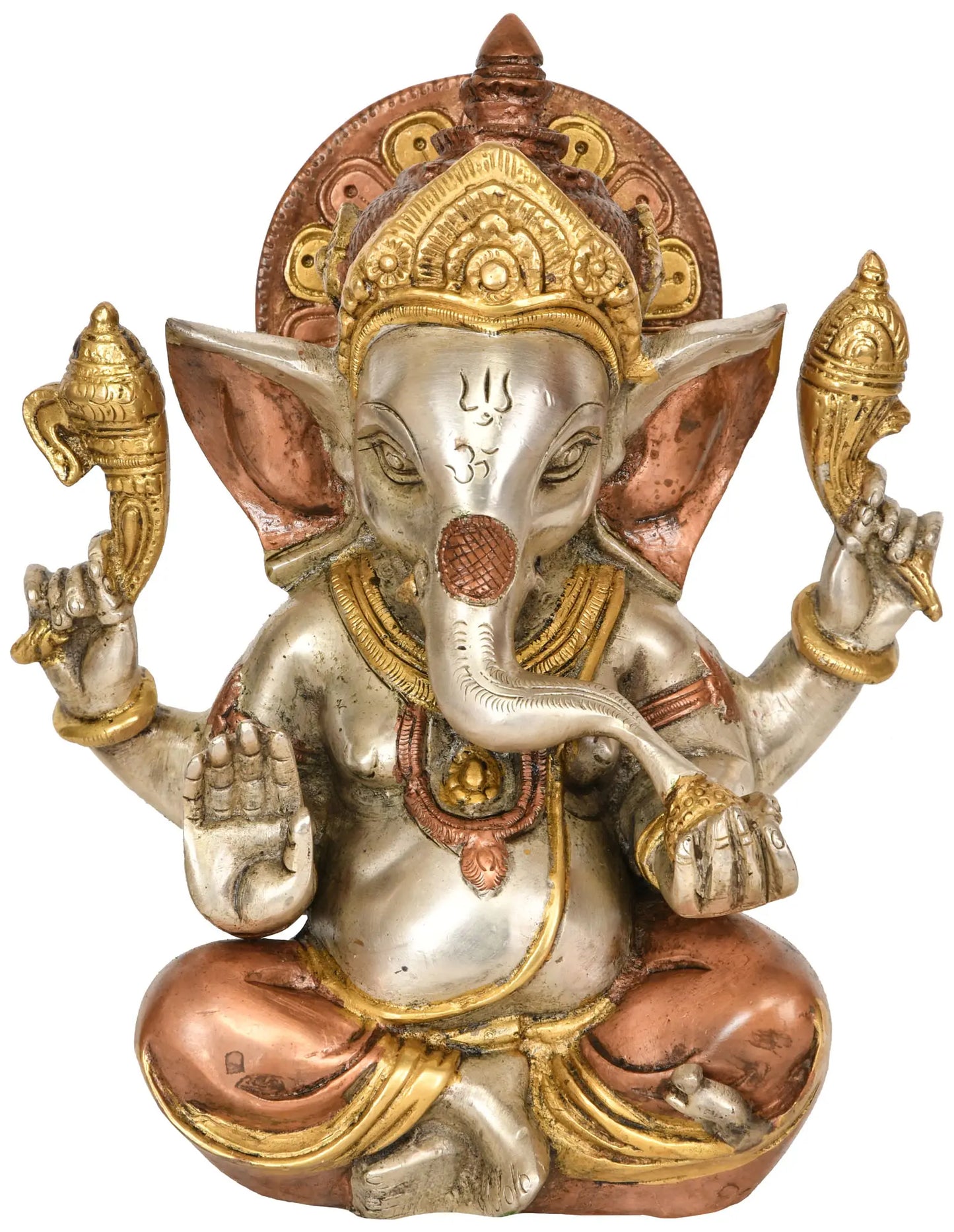 Brassaura® Brass Idol | Pure Brass | Height 8.3 Inches & Weight 3 kgs