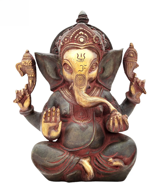 ब्रैसॉरा® ब्रास आइडल | शुद्ध पीतल | ऊंचाई 8.3 इंच और वज़न 3 किलोग्राम