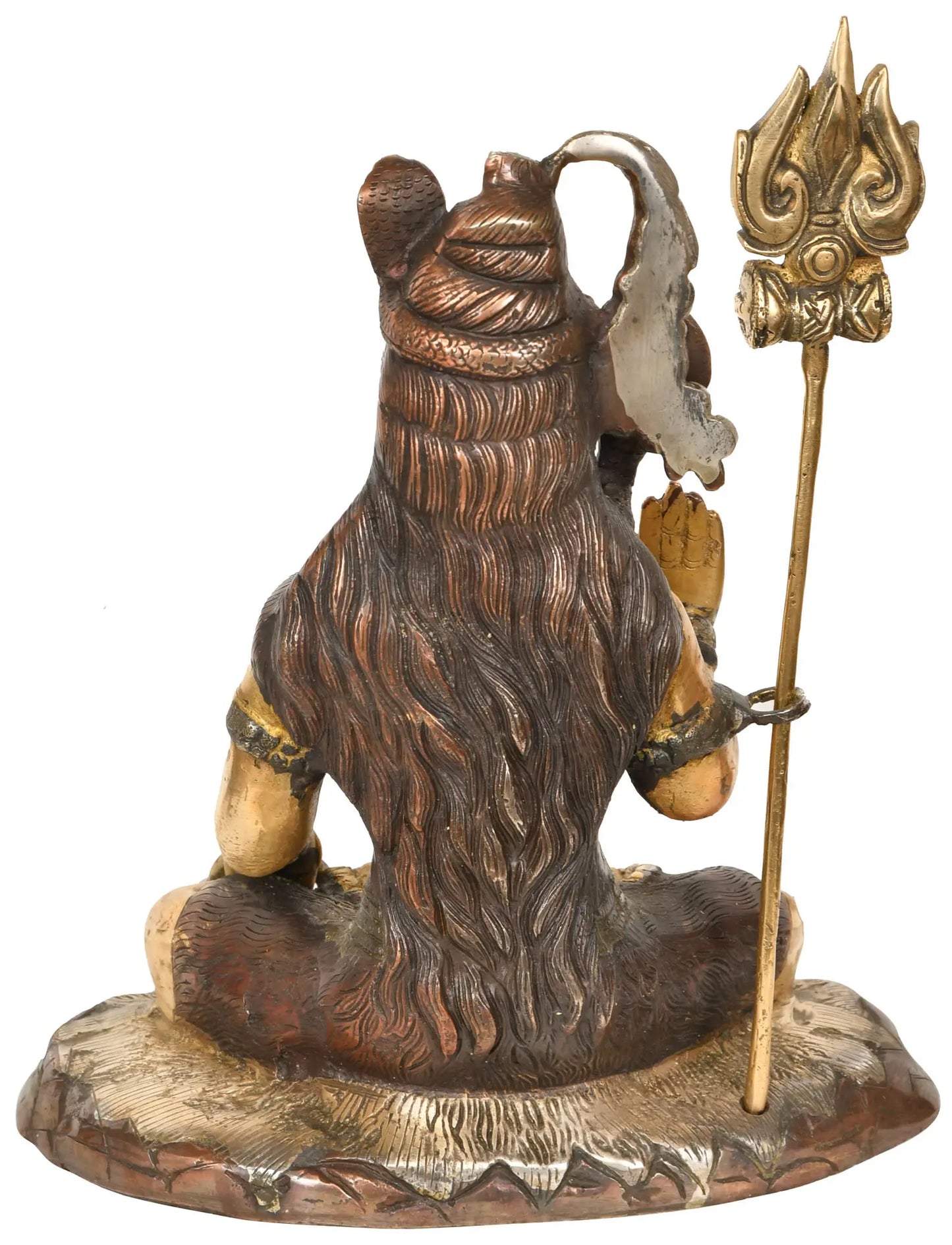 Brassaura™ Brass Shiva Statue | Height 11 Inches & Weight 4 kg