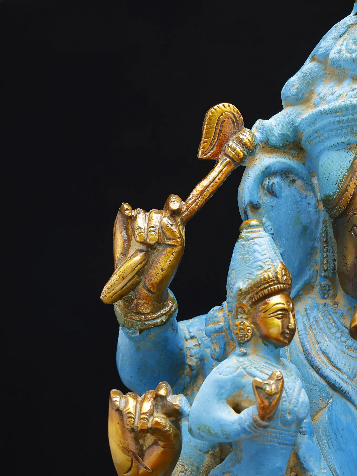 Brassaura™ Brass Ganesha Statue | Height 13 Inches & Weight 9.20 kgs