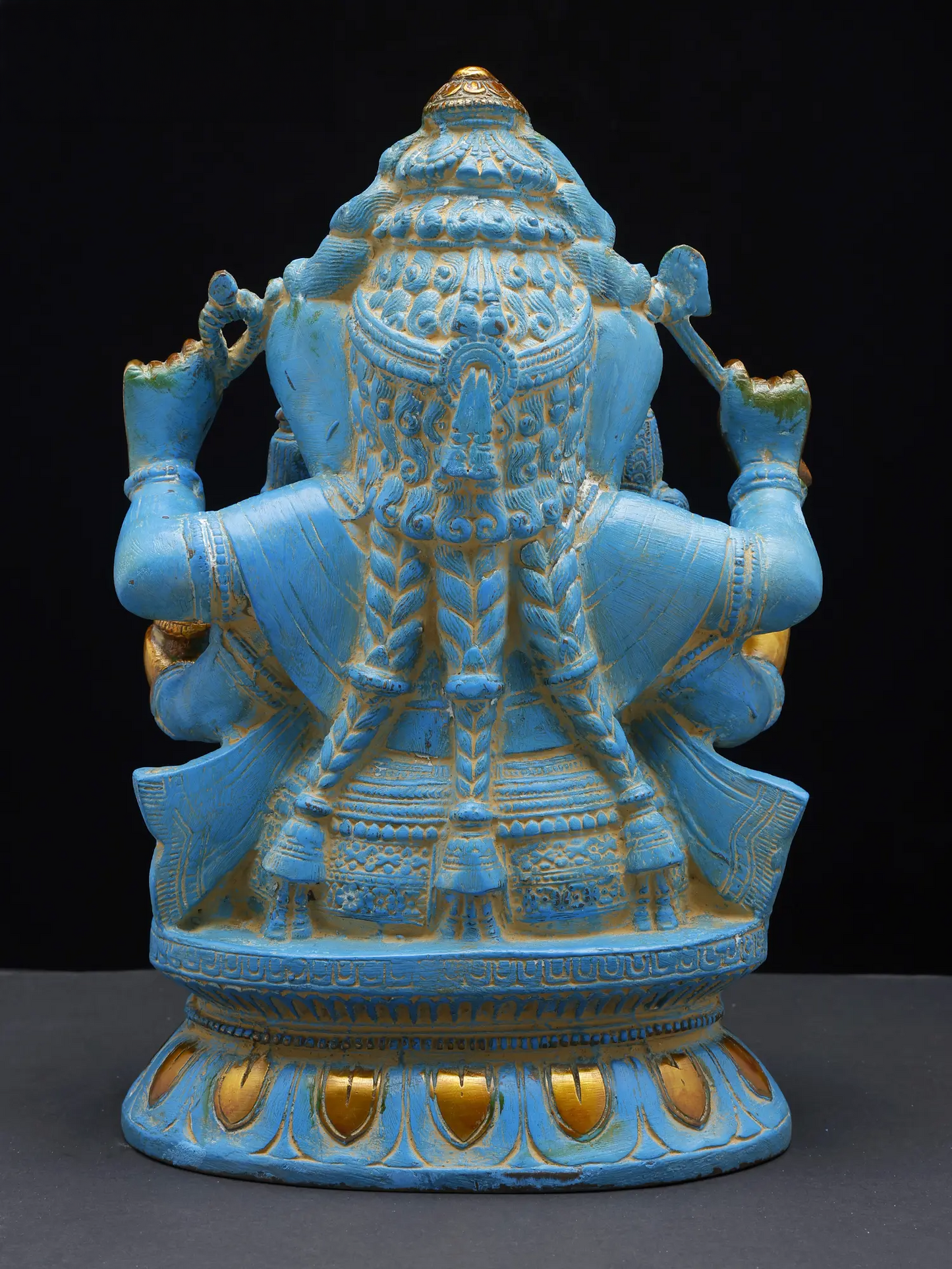 Brassaura™ Brass Ganesha Statue | Height 13 Inches & Weight 9.20 kgs