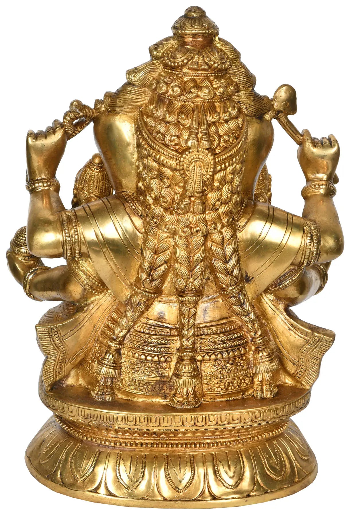 Brassaura™ Brass Ganesha Statue | Height 13 Inches & Weight 9.20 kgs
