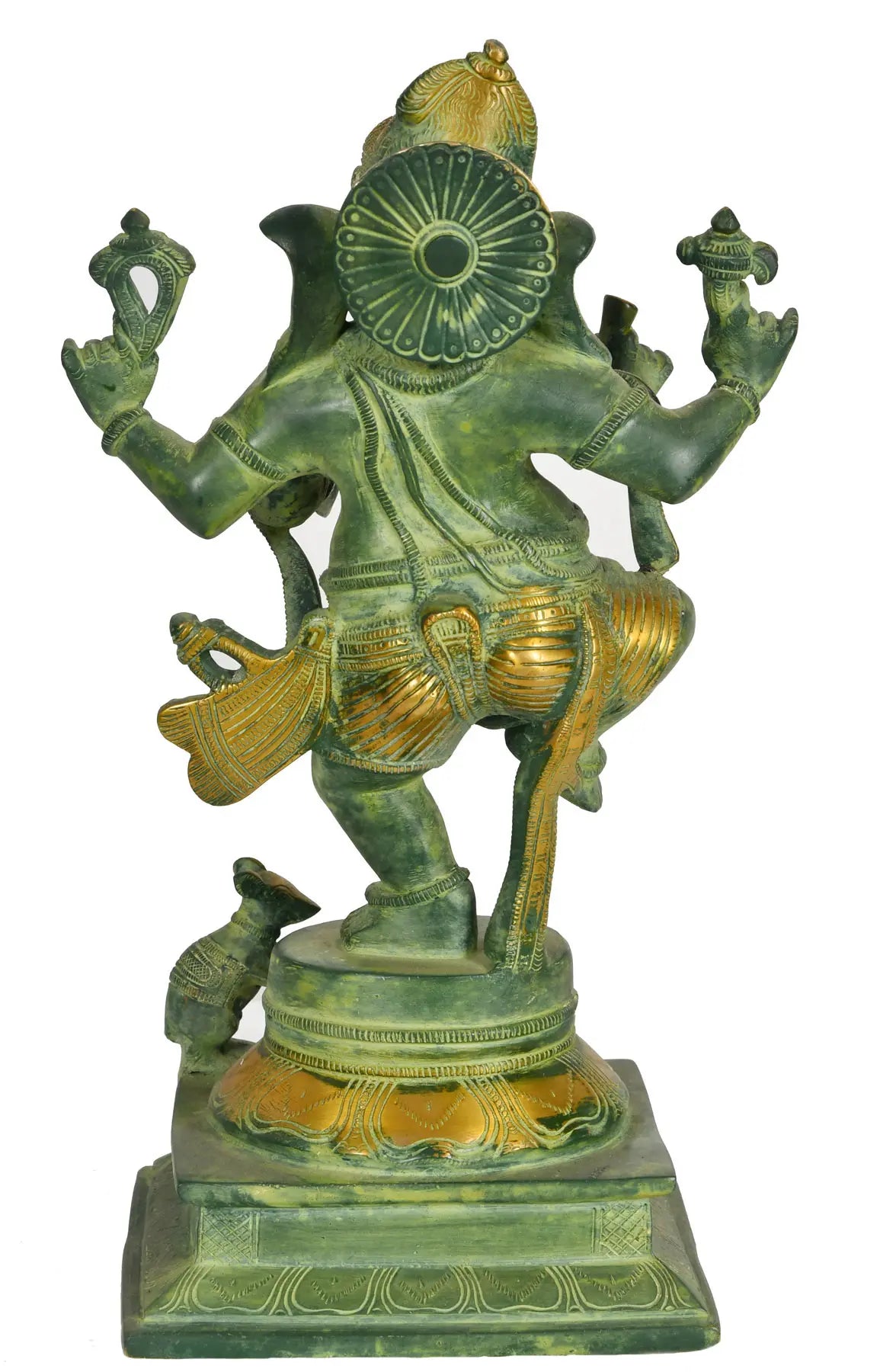 Brassaura™ Brass Dancing Ganesha Statue | Height 13 Inches & Weight 5 kgs