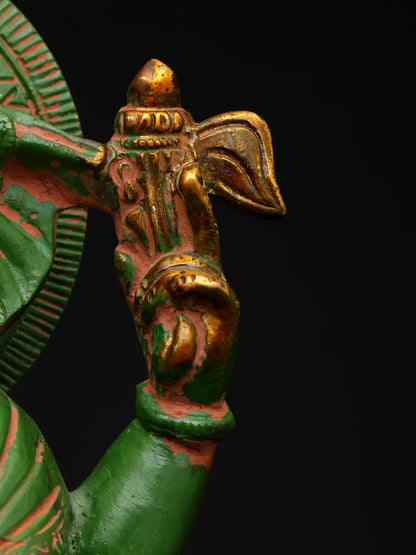 Brassaura™ Brass Ganesha Statue | Height 10 Inches & Weight 4.40 kgs