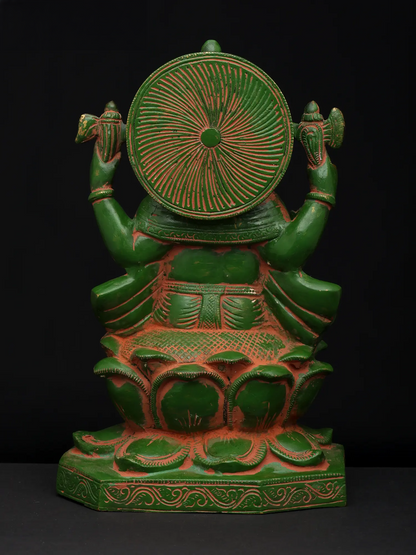 Brassaura™ Brass Ganesha Statue | Height 10 Inches & Weight 4.40 kgs