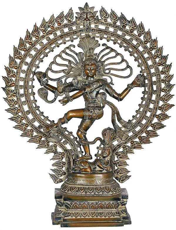 Brassaura® Brass Nataraj Statue | Height 28 Inches & Weight 17 kg