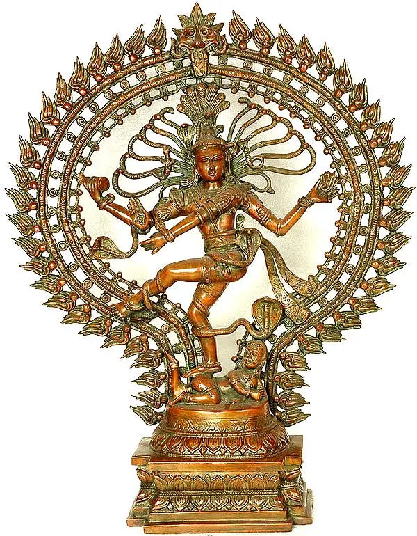 Brassaura™ Lord Nataraj Cosmic Dance Idol | Height 28 Inches & Weight 17 kgs