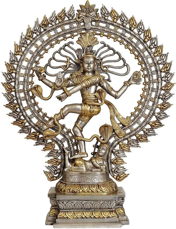 Brassaura™ Lord Nataraj Cosmic Dance Idol | Height 28 Inches & Weight 17 kgs