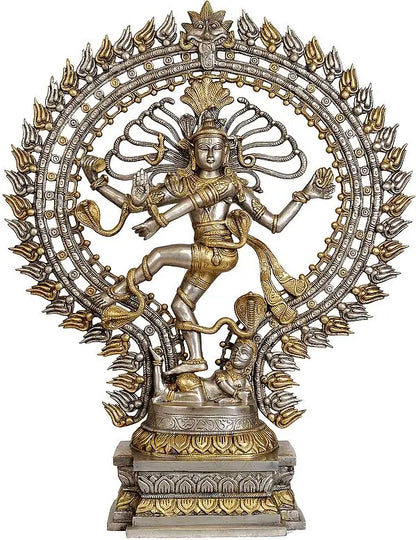 Brassaura™ Lord Nataraj Cosmic Dance Idol | Height 28 Inches & Weight 17 kgs