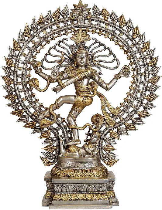 Brassaura™ Lord Nataraj Cosmic Dance Idol | Height 28 Inches & Weight 17 kgs