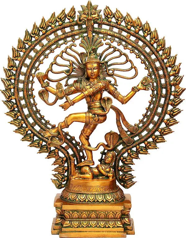 Brassaura™ Lord Nataraj Cosmic Dance Idol | Height 28 Inches & Weight 17 kgs