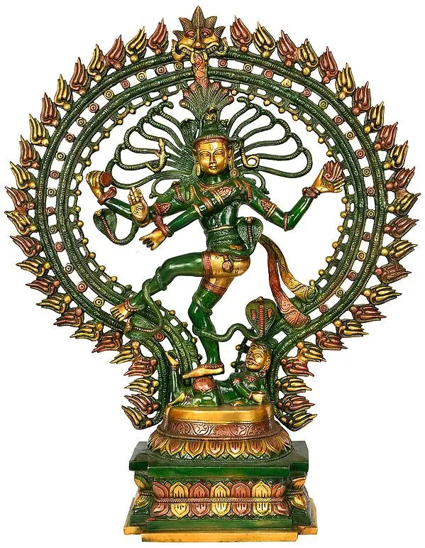 Brassaura™ Lord Nataraj Cosmic Dance Idol | Height 28 Inches & Weight 17 kgs