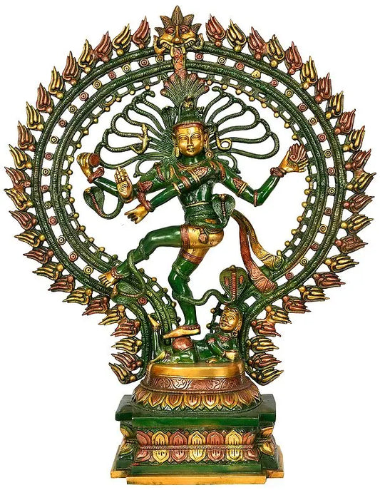 Brassaura™ Lord Nataraj Cosmic Dance Idol | Height 28 Inches & Weight 17 kgs