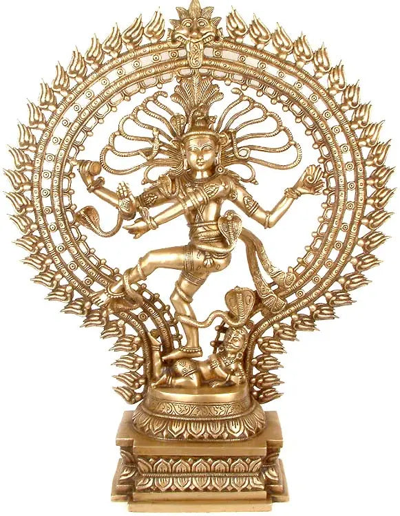 Brassaura™ Lord Nataraj Cosmic Dance Idol | Height 28 Inches & Weight 17 kgs