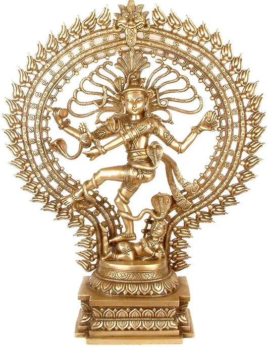 Brassaura™ Lord Nataraj Cosmic Dance Idol | Height 28 Inches & Weight 17 kgs