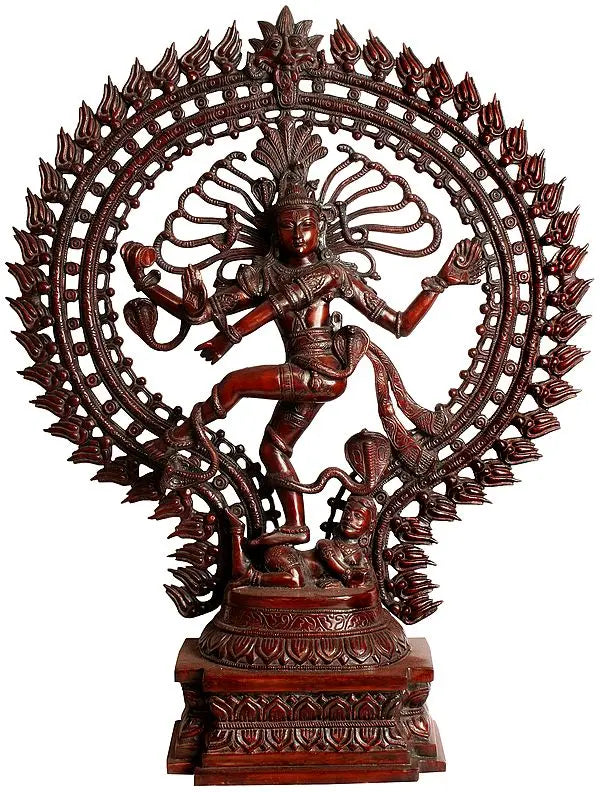 Brassaura™ Lord Nataraj Cosmic Dance Idol | Height 28 Inches & Weight 17 kgs