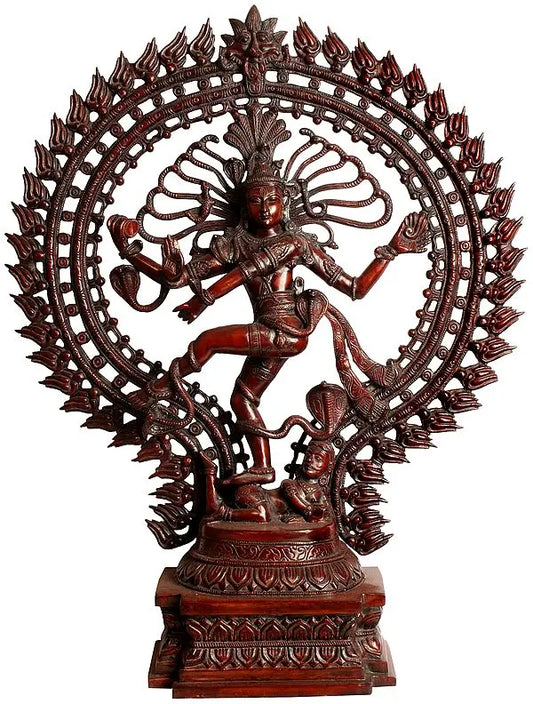Brassaura™ Lord Nataraj Cosmic Dance Idol | Height 28 Inches & Weight 17 kgs