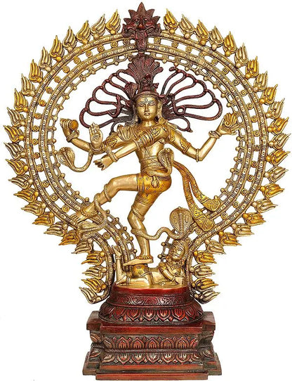 Brassaura™ Lord Nataraj Cosmic Dance Idol | Height 28 Inches & Weight 17 kgs