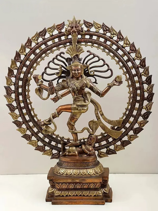 Brassaura™ Brass Nataraj Statue | Height 28 Inches & Weight 17.90 kg