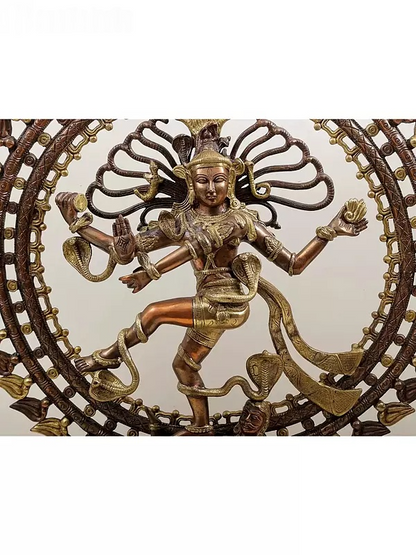 Brassaura™ Brass Nataraj Statue | Height 28 Inches & Weight 17.90 kg