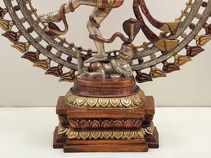 Brassaura™ Brass Nataraj Statue | Height 28 Inches & Weight 17.90 kg