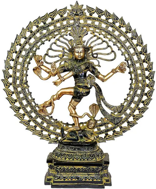 Brassaura™ Brass Nataraj Statue | Height 28 Inches & Weight 17.90 kg