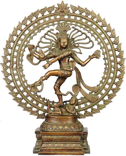Brassaura™ Brass Nataraj Statue | Height 28 Inches & Weight 17.90 kg