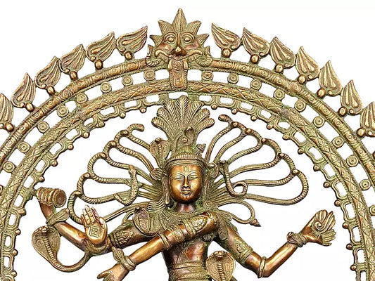 Brassaura™ Brass Nataraj Statue | Height 28 Inches & Weight 17.90 kg