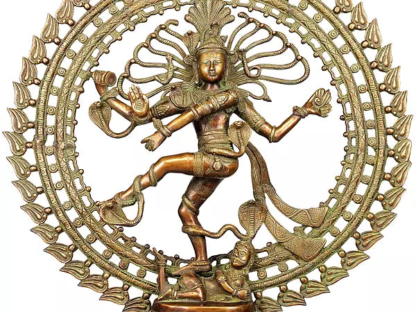 Brassaura™ Brass Nataraj Statue | Height 28 Inches & Weight 17.90 kg