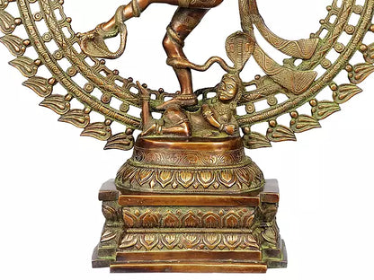 Brassaura™ Brass Nataraj Statue | Height 28 Inches & Weight 17.90 kg
