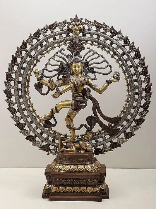 Brassaura™ Brass Nataraj Statue | Height 28 Inches & Weight 17.90 kg