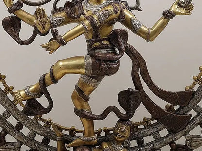 Brassaura™ Brass Nataraj Statue | Height 28 Inches & Weight 17.90 kg