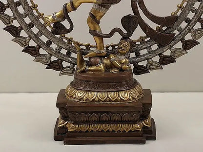 Brassaura™ Brass Nataraj Statue | Height 28 Inches & Weight 17.90 kg