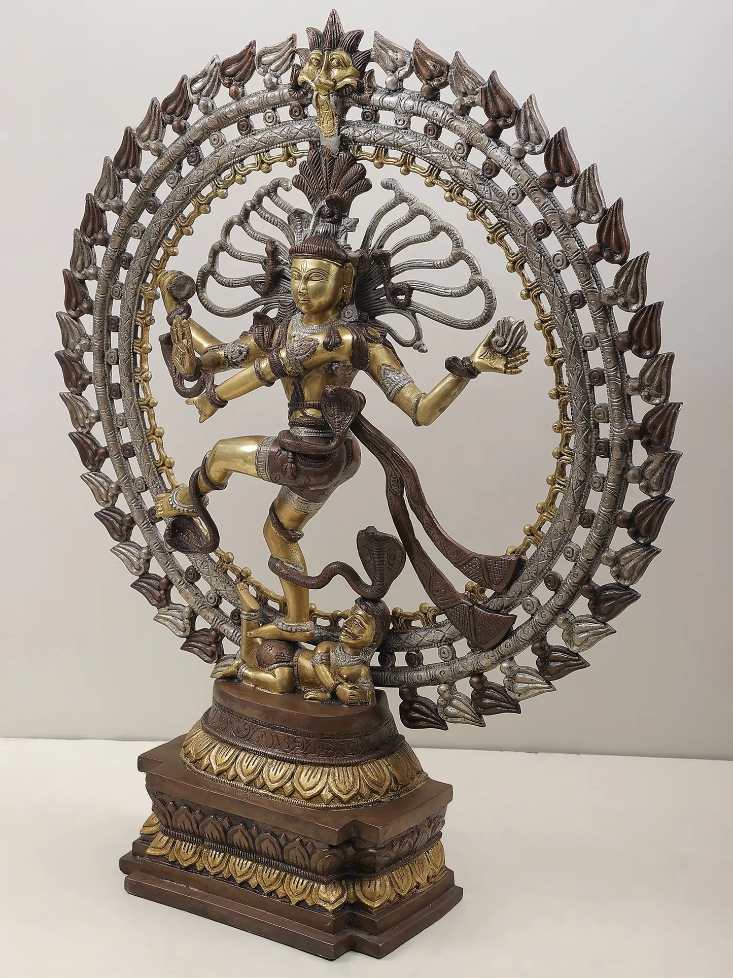 Brassaura™ Brass Nataraj Statue | Height 28 Inches & Weight 17.90 kg