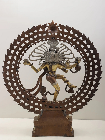Brassaura™ Brass Nataraj Statue | Height 28 Inches & Weight 17.90 kg