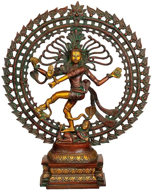 Brassaura™ Brass Nataraj Statue | Height 28 Inches & Weight 17.90 kg
