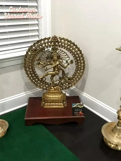 Brassaura™ Brass Nataraj Statue | Height 28 Inches & Weight 17.90 kg