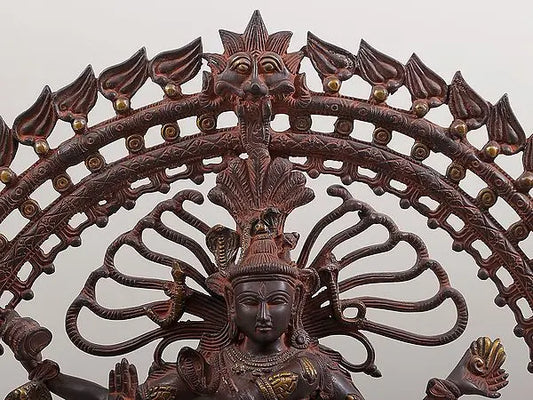 Brassaura™ Brass Nataraj Statue | Height 28 Inches & Weight 17.90 kg