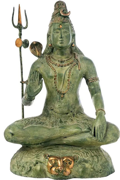 Brassaura® Brass Shiva Statue | Height 22.6 Inches & Weight 14.60 kg