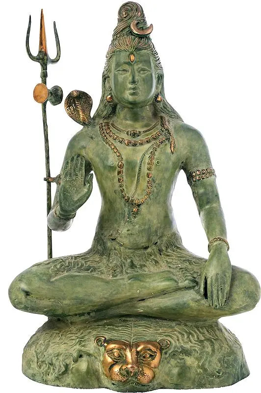 Brassaura® Brass Shiva Statue | Height 22.6 Inches & Weight 14.60 kg