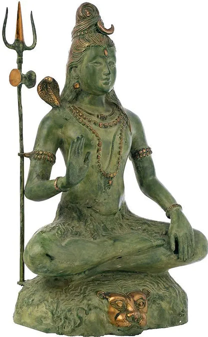 Brassaura® Brass Shiva Statue | Height 22.6 Inches & Weight 14.60 kg