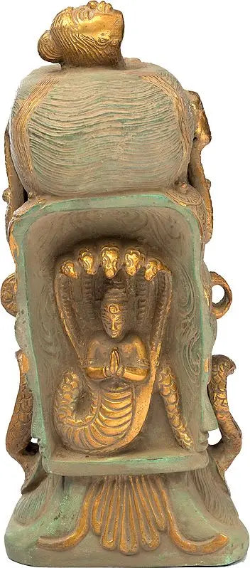 Brassaura® Brass Shiva Head Statue | Height 10 Inches & Weight 4.20 kg
