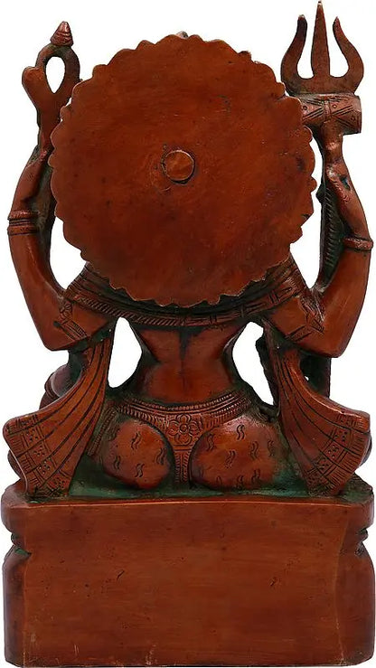 Brassaura™ Brass Shiva Statue | Height 10 Inches & Weight 4 kg