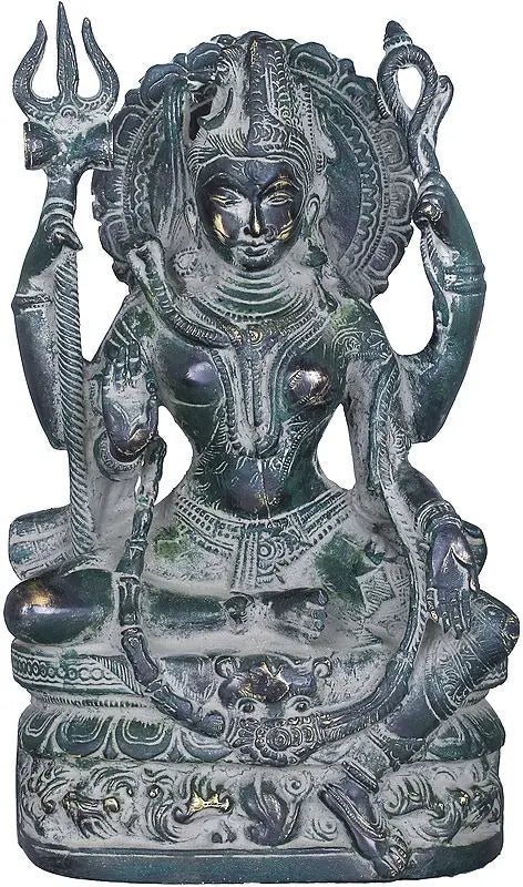 Brassaura™ Brass Shiva Statue | Height 10 Inches & Weight 4 kg